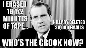 Hillary Clinton Nixon Who's Crooked Now