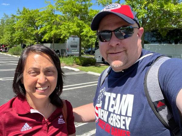 Maria Fischer and Paul Prior in Orlando for Special Olympics USA Games