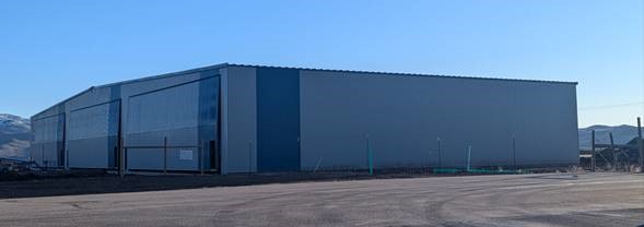Aviation Business Park Phase 1 Hangar B Building – 120’x240’ with three 80’X60’ hangars (on west side) and four 60’x60’ hangars (4 ea. on east side)