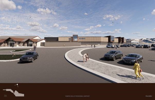 External view of Yampa Valley Regional Airport after renovations