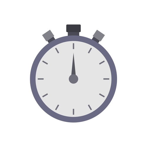 Stopwatch icon illustrated on background