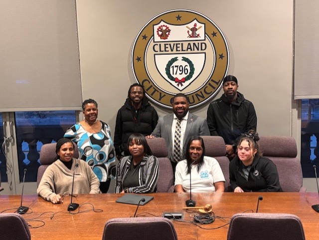 Councilman Starr with Aspire Students and Karen Cross