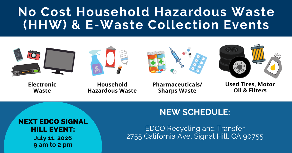 Promotional banner for HHW and E-Waste Events