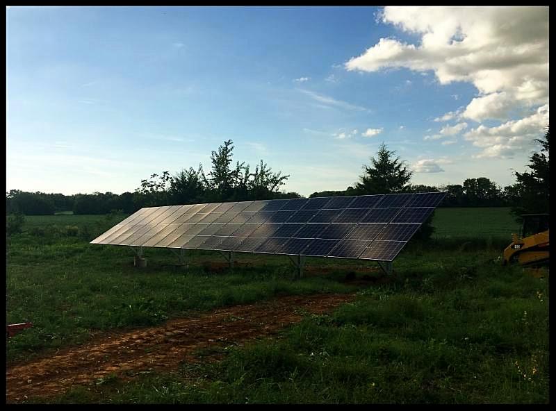 Solar panels installed at home in Decherd Tennessee 