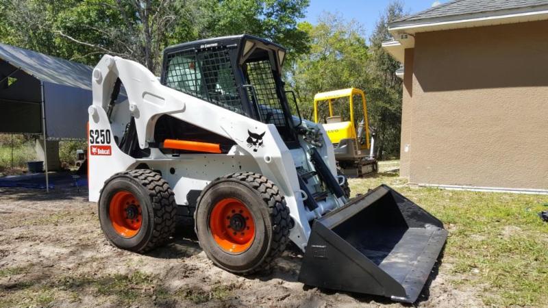 2007 Bobcat S250 Skid Steer Air Conditioned Very Good Conditions One Owner Super Heavy Duty Wide Wall Tires Cold Ac And Heat Missing Front Glass Door All Side In Place Aux Hydraulic