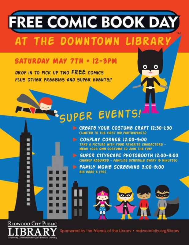 Free Comic Book Day at Redwood City Public Library