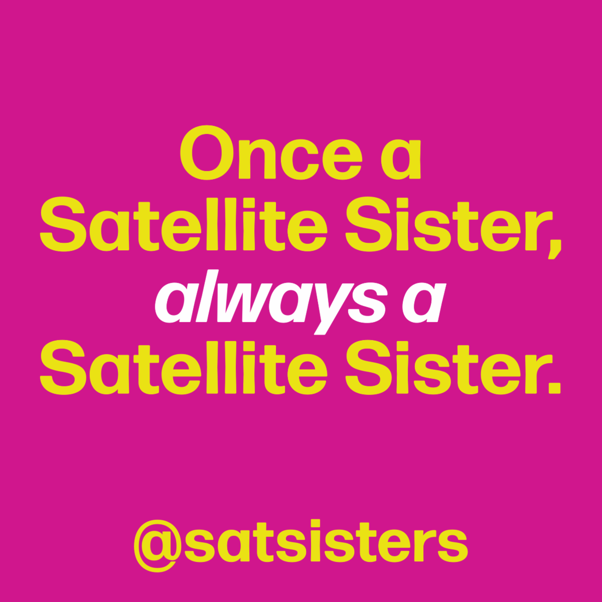 Listen to the Satellite Sisters Senses