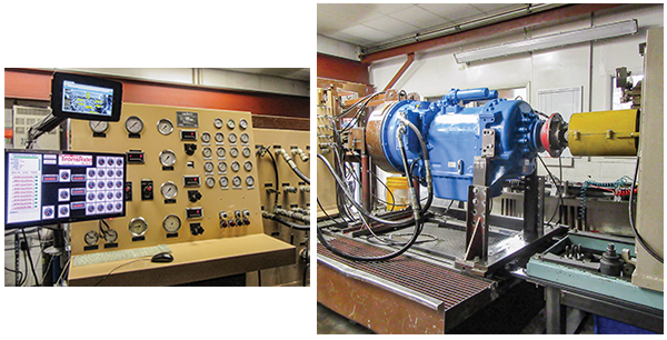 Dynamometer test area