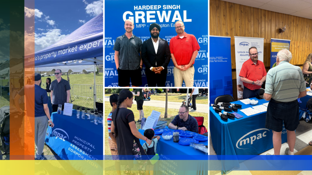 photo of MPAC’s Government Relations team visiting MPP constituency events across Ontario