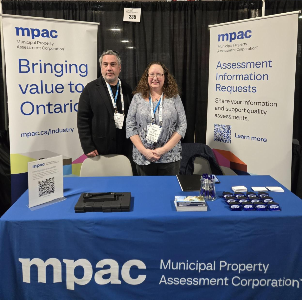 Two MPAC staff at 2026 PM Springfest at the MPAC exhibitor booth