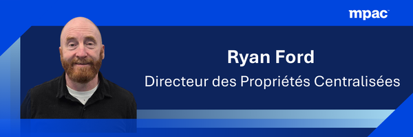 Photo de Ryan Ford, directeur des propriétés centralisées au sein de notre service des normes d’évaluation et d’estimation. 