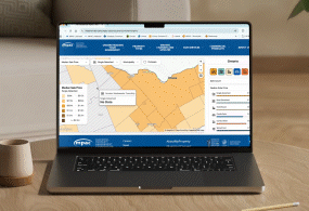motion graphic of the Residential Report: Market Insights web map view 