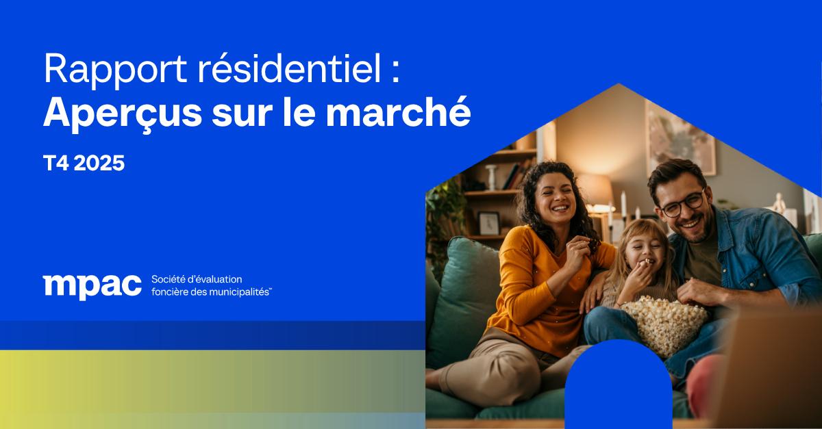Graphique de la page de couverture du Rapport résidentiel : Aperçus sur le marché.
