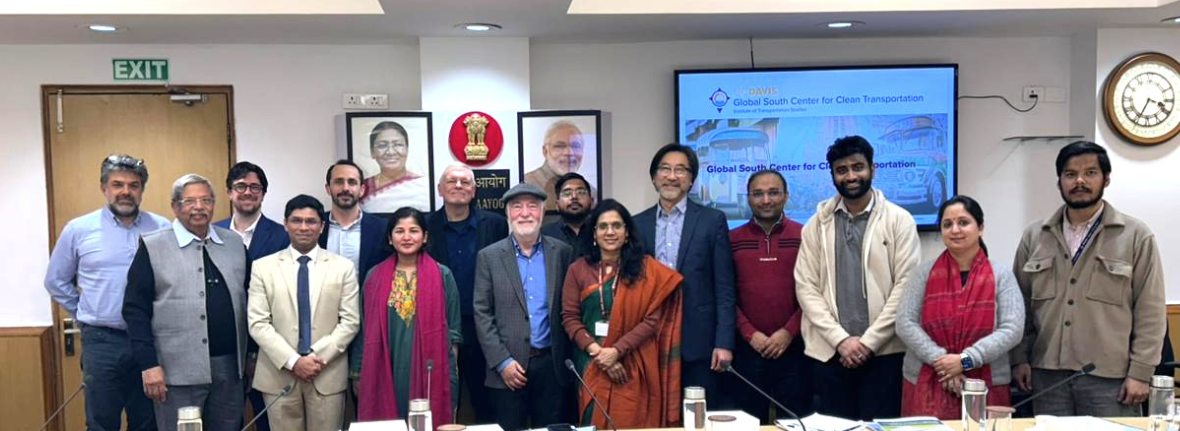 The Global South Center for Clean Transportation team, led by Aditya Ramji and Dan Sperling, met in January 2026 with the Program Director of NITI Ayog (apex policy think tank of government of India), in New Delhi, to identify opportunities for collaborati