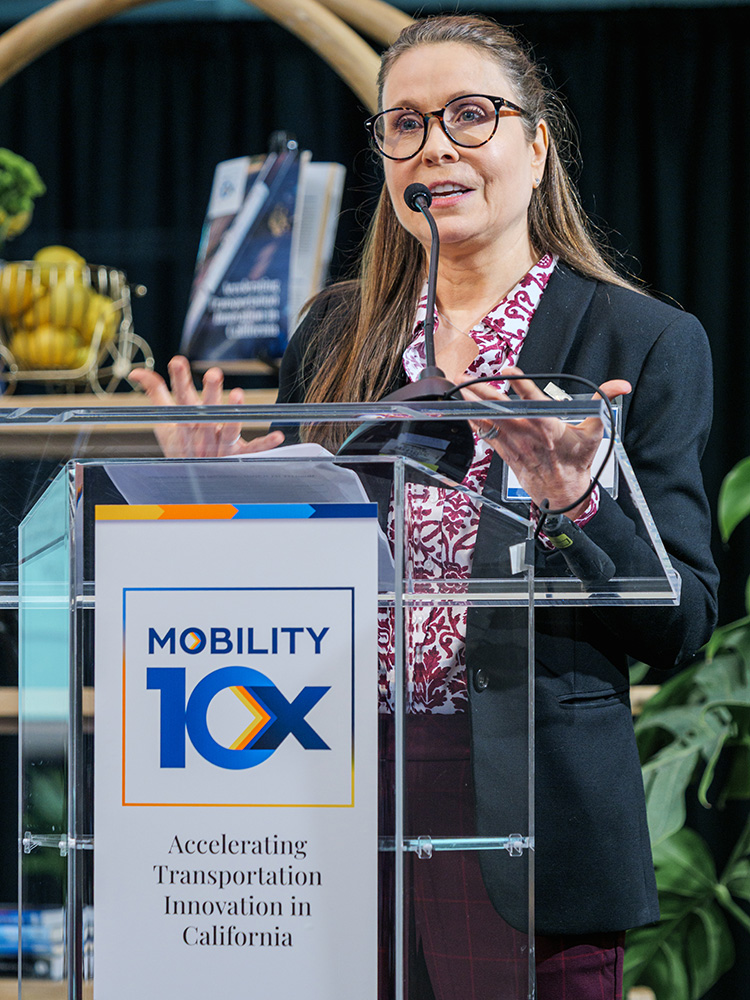 Susan Shaheen presenting at the RIMI Mobility 10x Summit