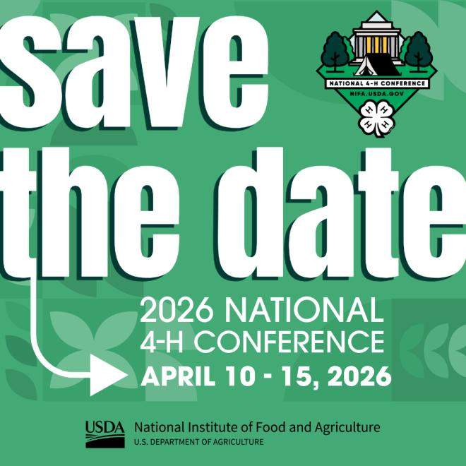 Save the Date National 4-H Conference 2026