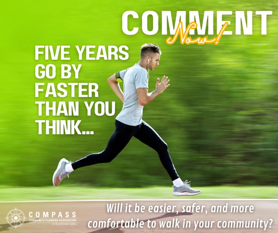 image of man running with text: five years goes by faster than you think