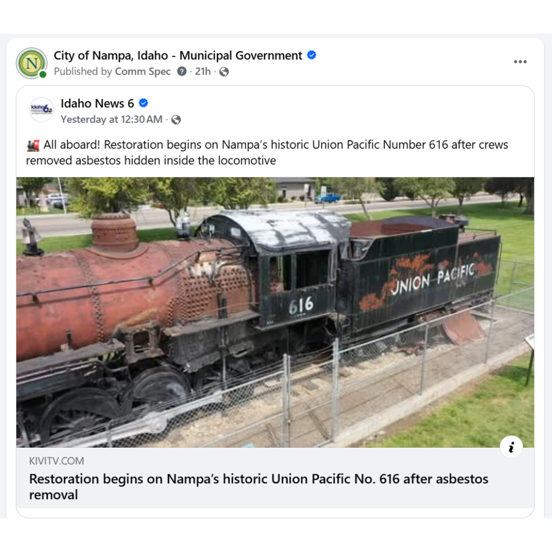 KIVI segment on historic train that recently underwent improvements and highlights future plans