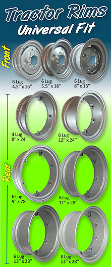 Tractor Rims - Universal Fit