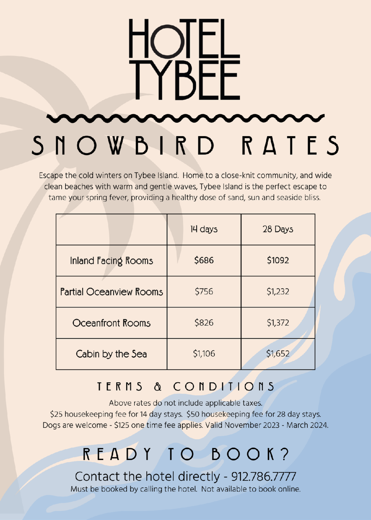 Plan your Southern Migration to Tybee Island! Hotel Tybee