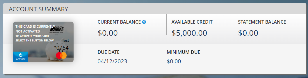 New Online Card Management Portal