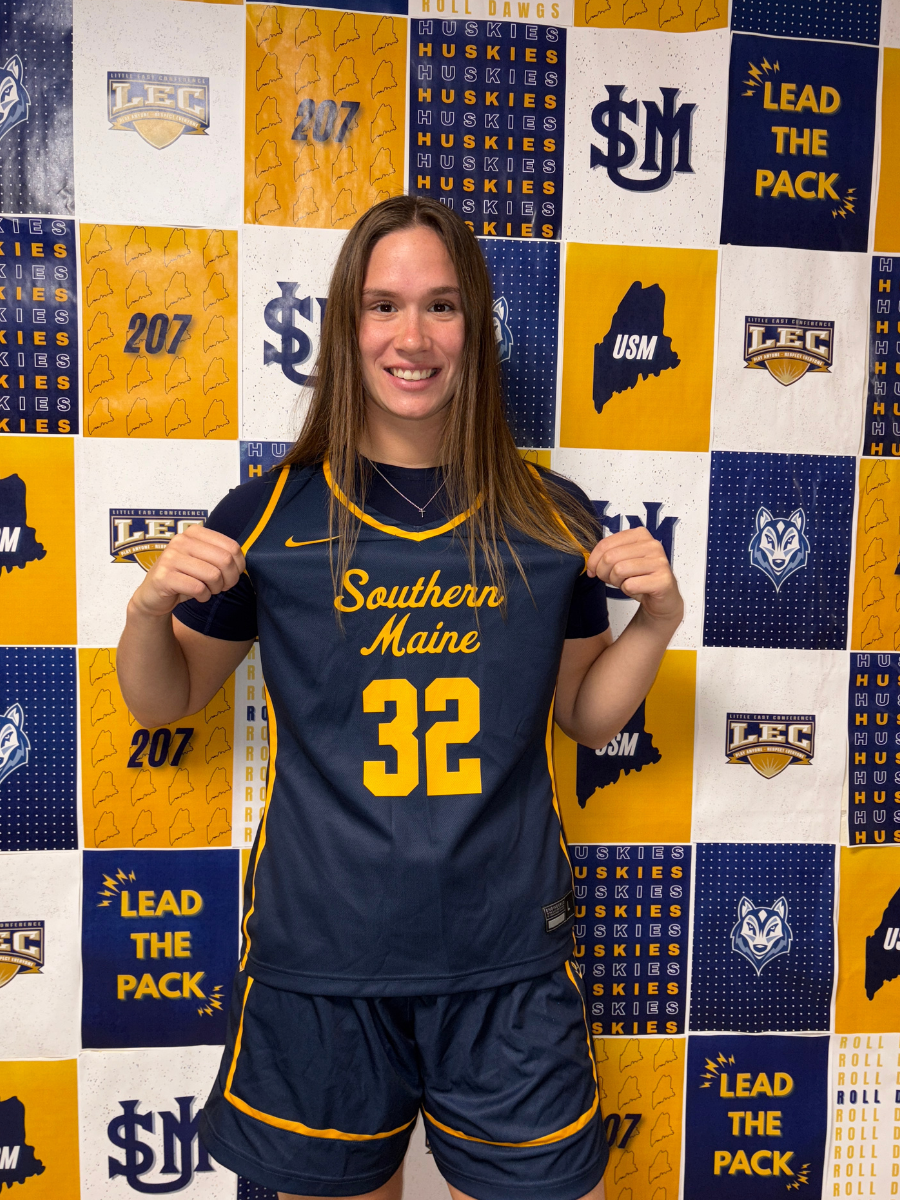 Leader of the Pack Jaycie Christopher '26 in her USM basketball uniform