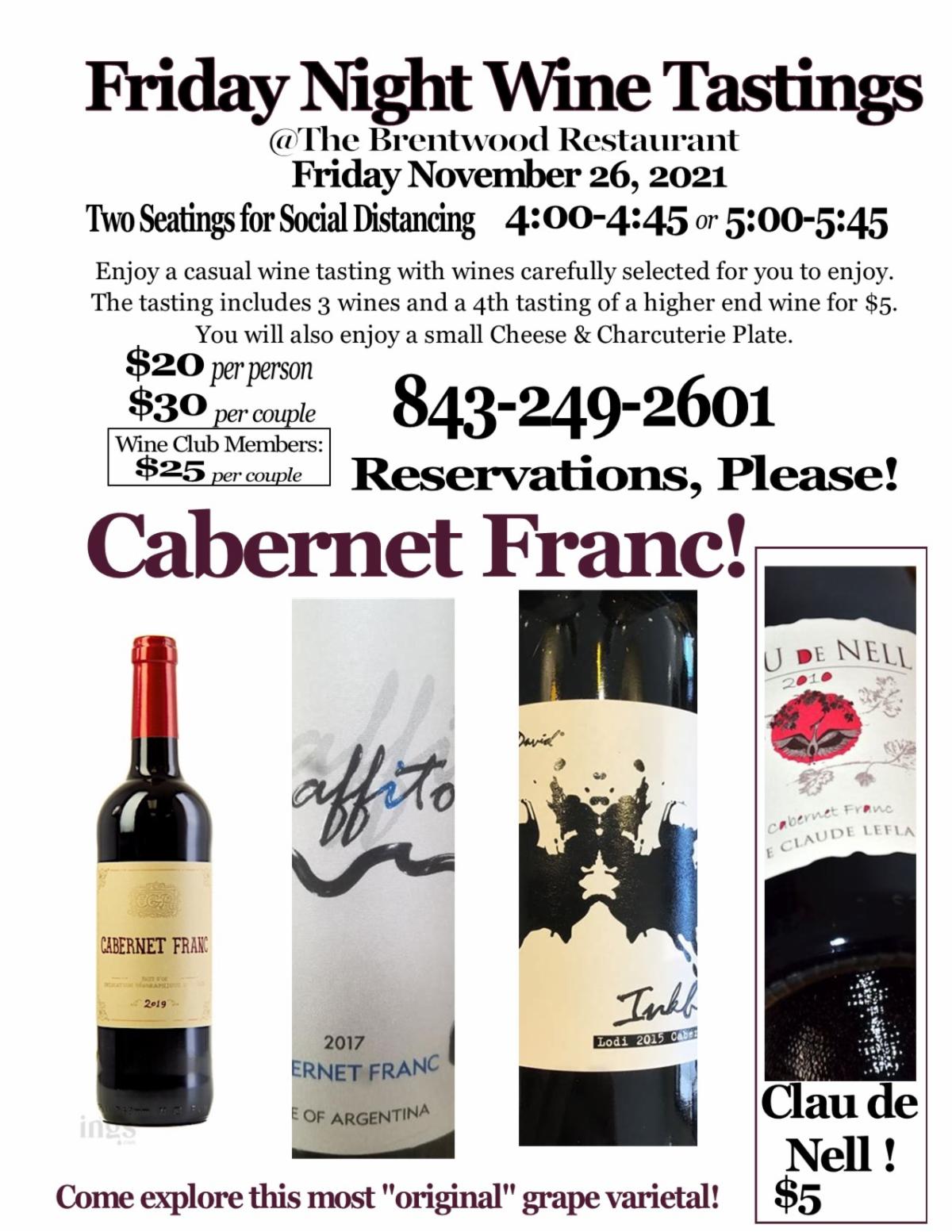 50 off Wine List and Friday Night Wine Tasting The Brentwood Restaurant