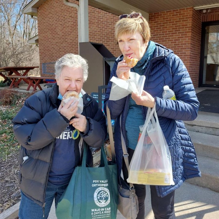 Judy and Dawn SA and Donuts - resized.jpg