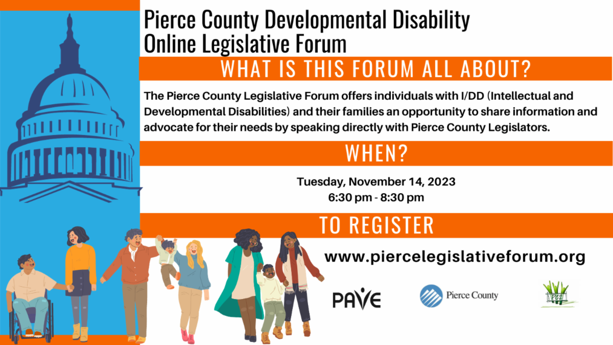 Pierce County Developmental Disability  Online Legislative Forum