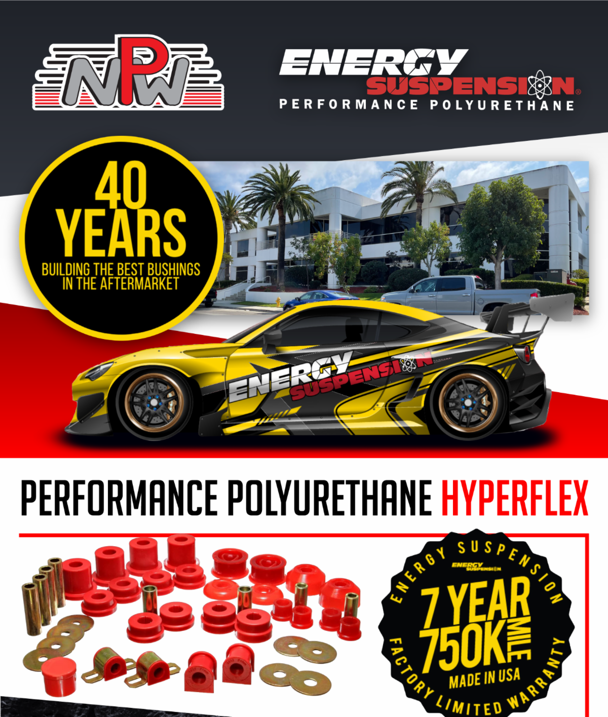 Hyperflex Performance Polyurethane Products by Energy Suspension