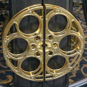 movie reel door pulls