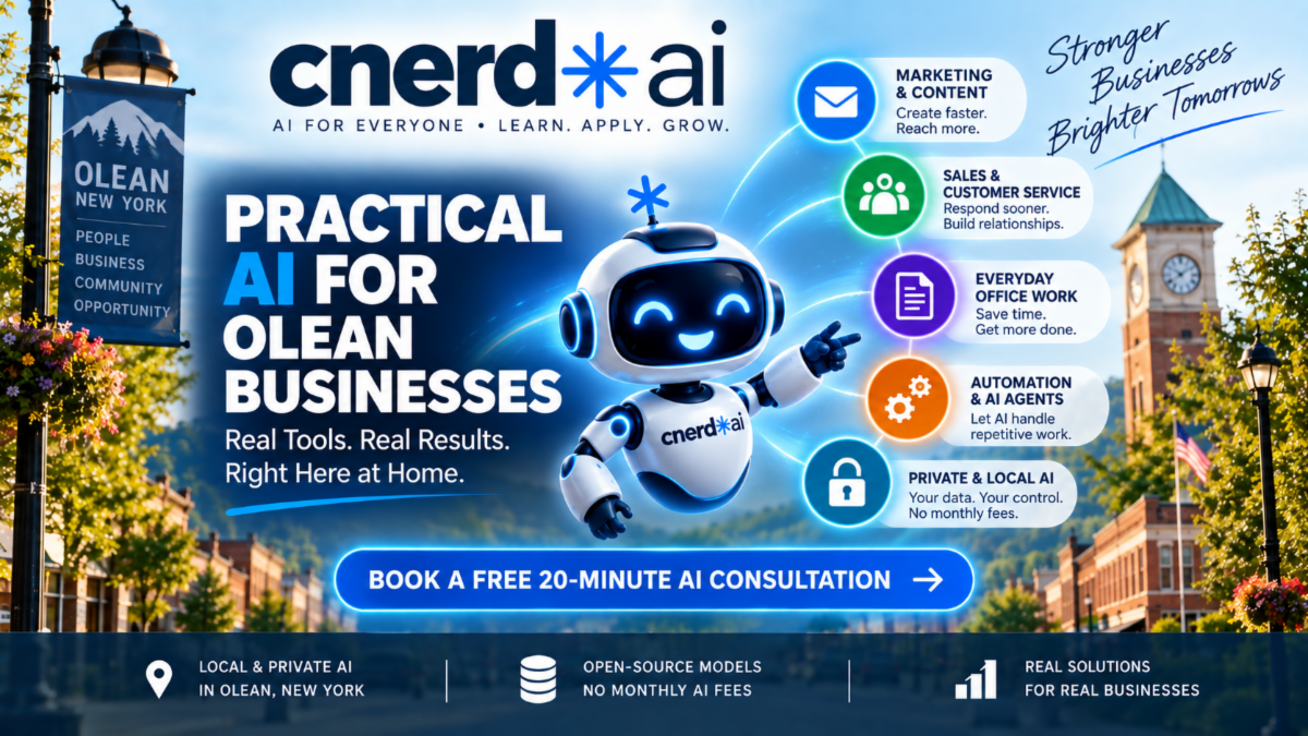 CNERD AI - Practical AI for Olean Businesses
