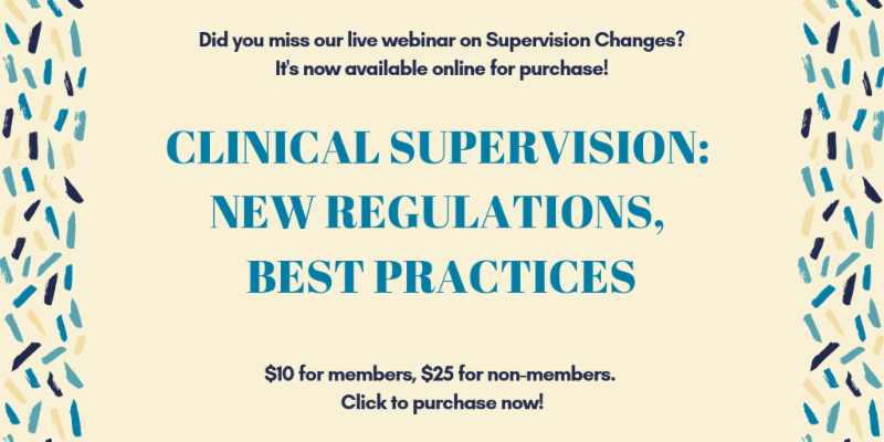 Clinical Supervision webinar