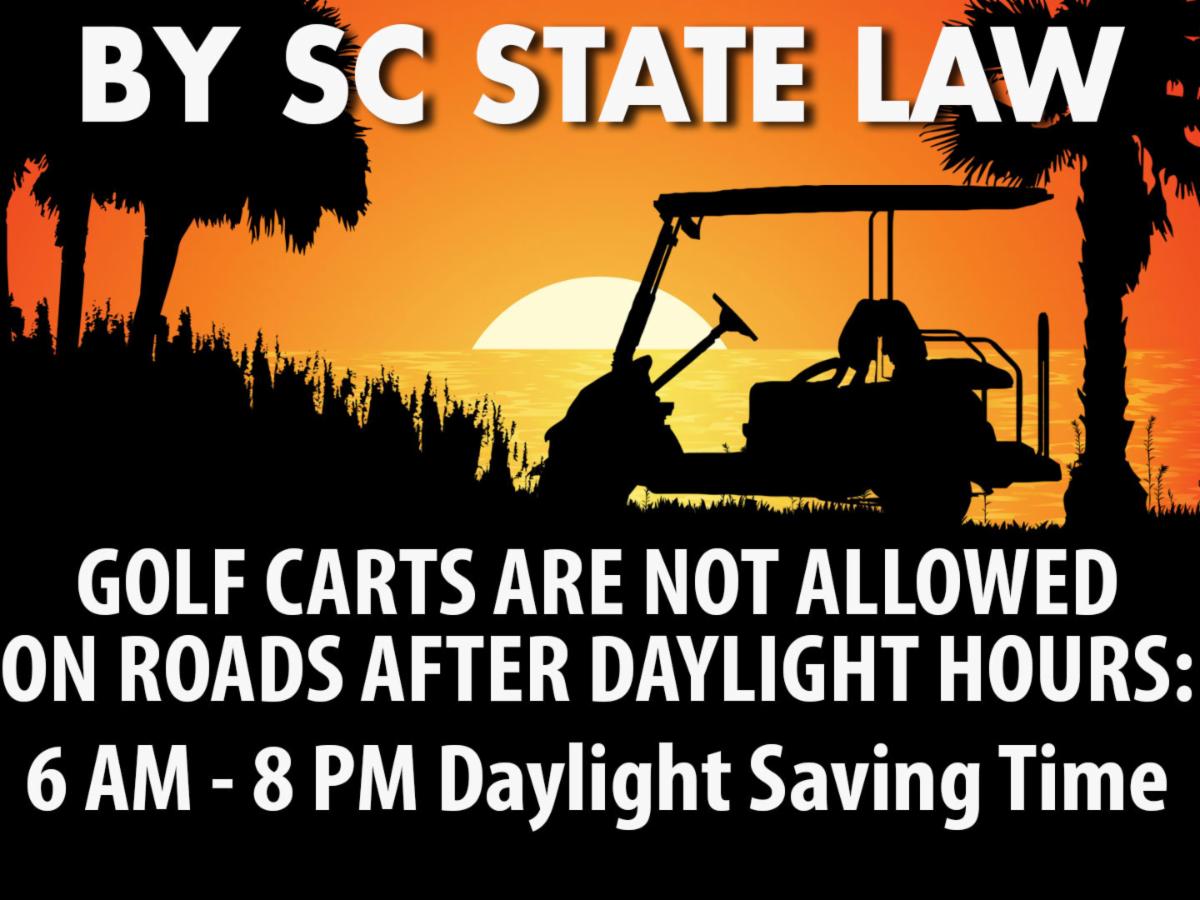 Golf Carts Restricted After 8 p.m. During Daylight Saving Time