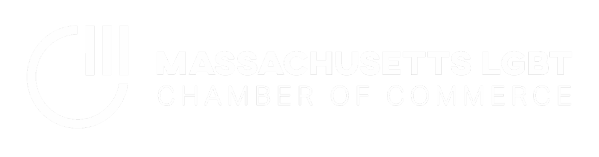 The Massachusetts LGBT Chamber of Commerce logo in white