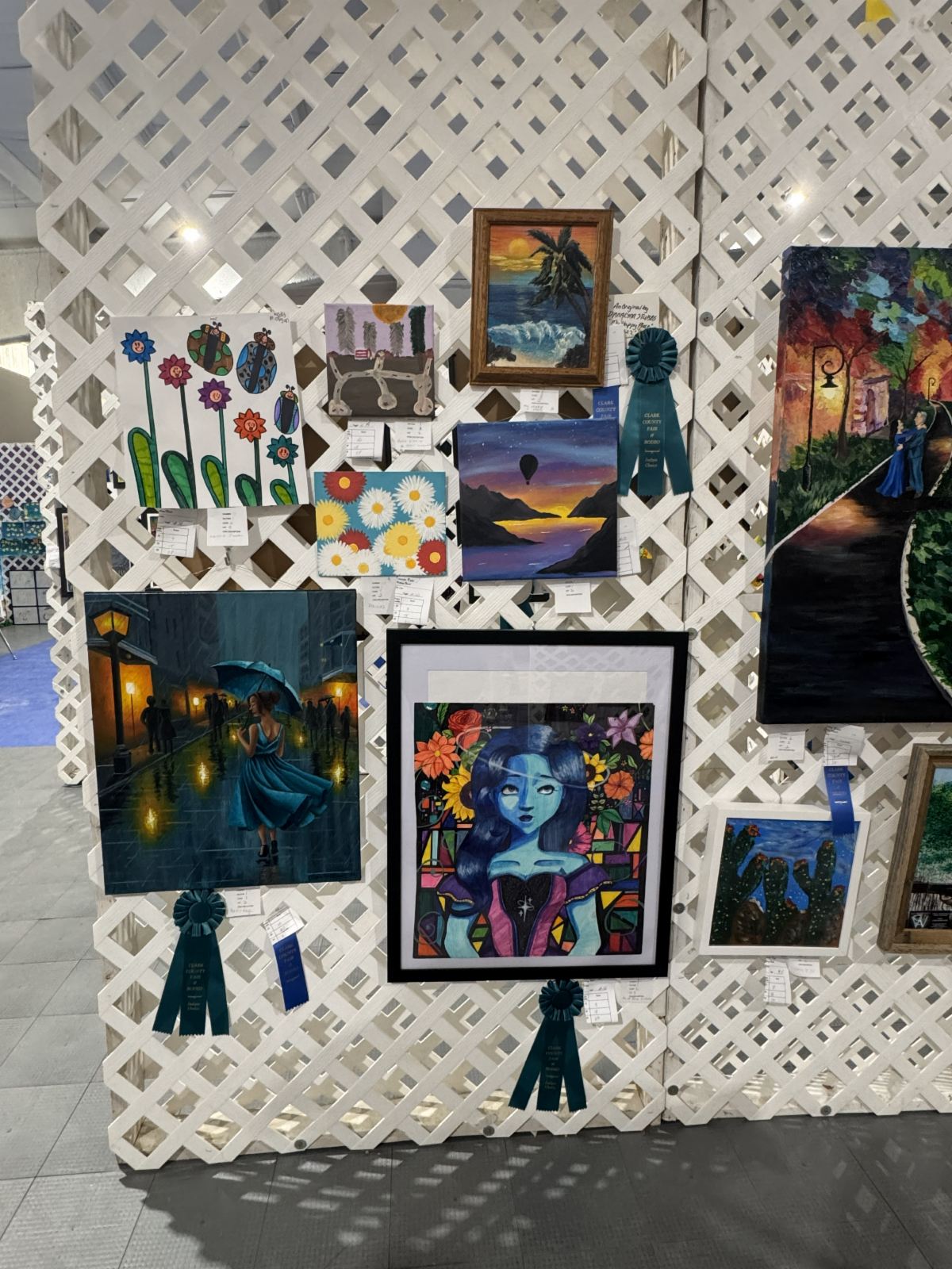 Clark County Fair winning art on display