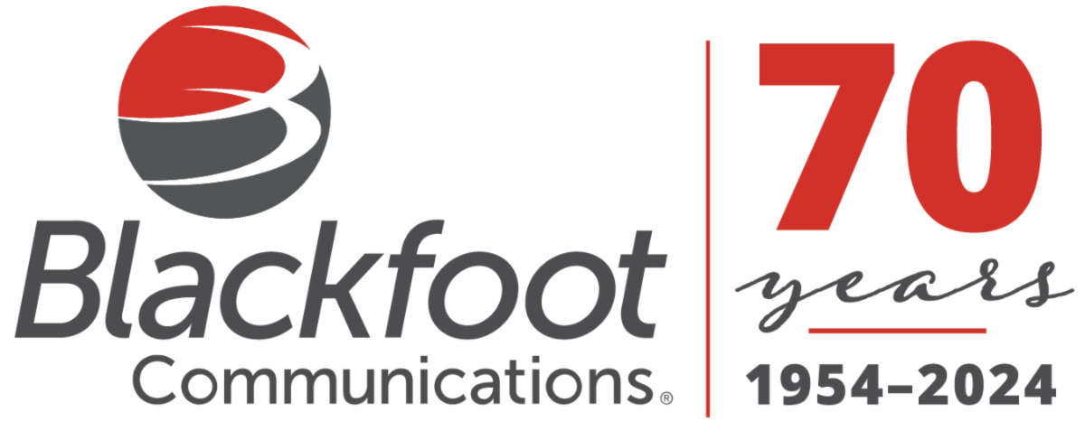 Blackfoot Communications 70 years logo