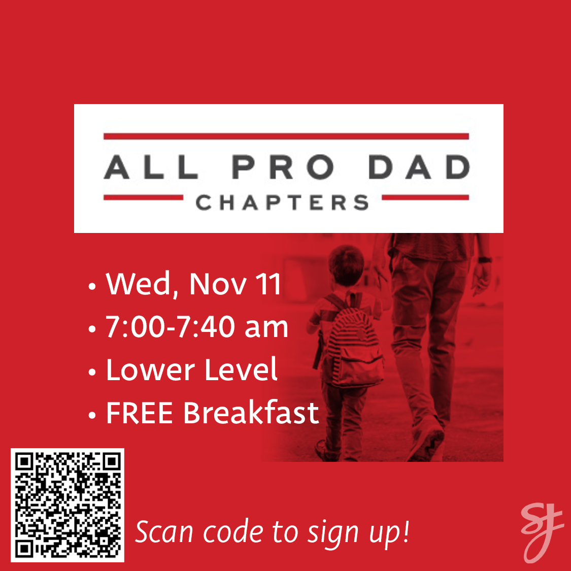 All Pro Dad meets next on November 11