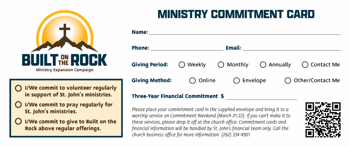 Commitment Card