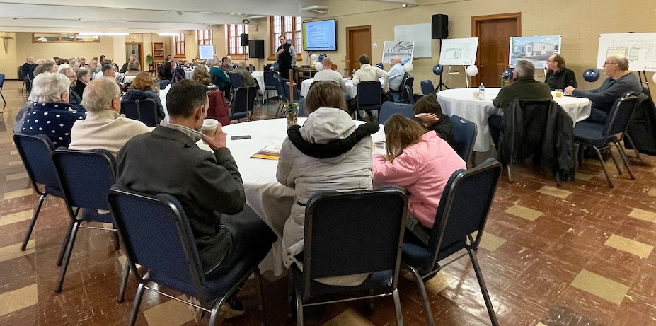 Congregation gathers for one of the forums