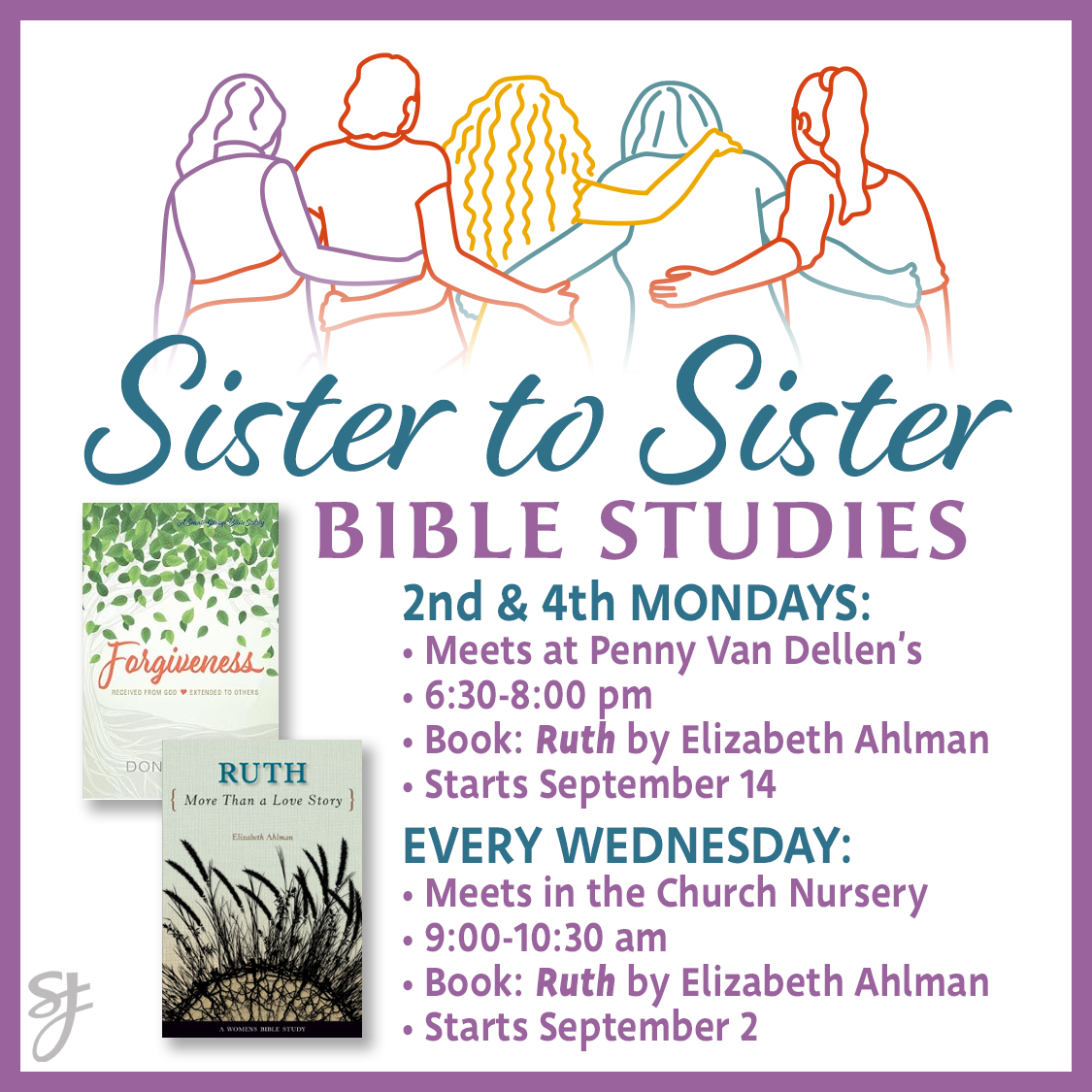 Sister to Sister Bible Studies Fall 2026