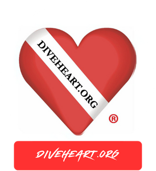 Image: Diveheart Logo. Text: Diveheart.org