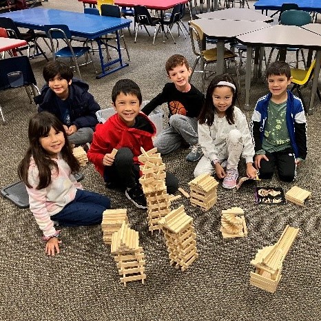 Children Working on Craft