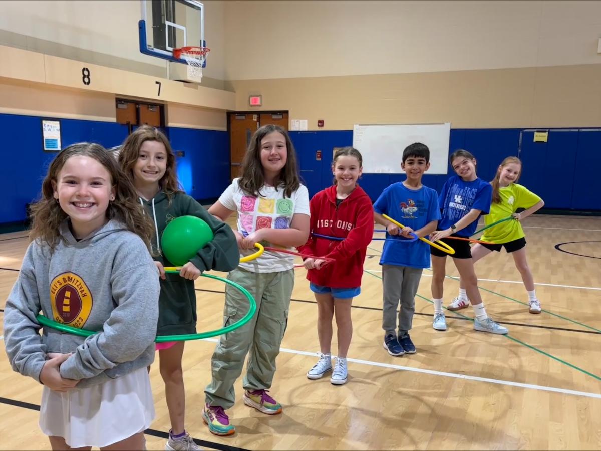 Kids in the Gym with Hula Hoop