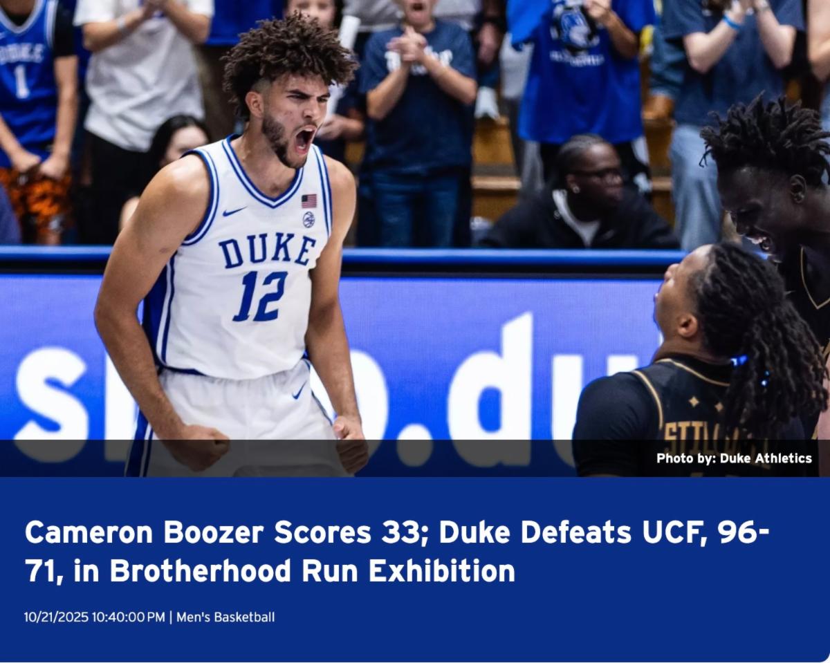 Un Boozer Leaf Exclusive 5-star Duke Freshman Cameron Boozer is BALLING!