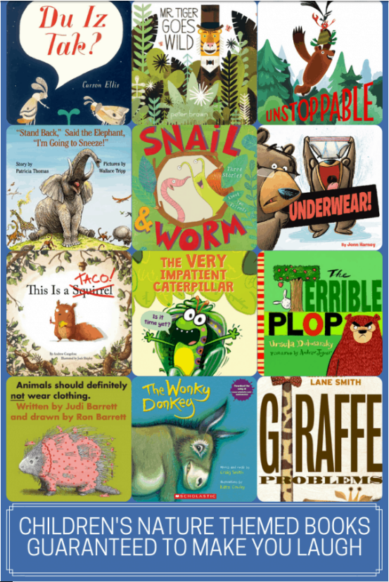 Funny kids nature books