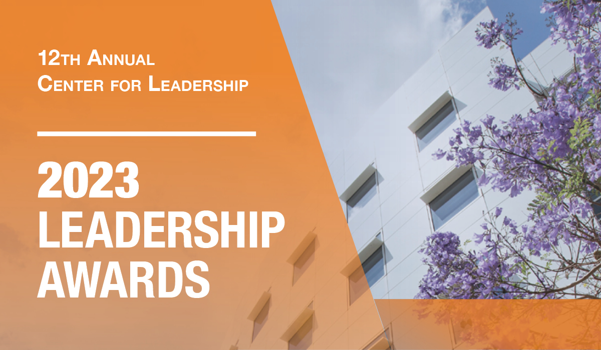 12th Annual Center for Leadership Awards 2023 Banner