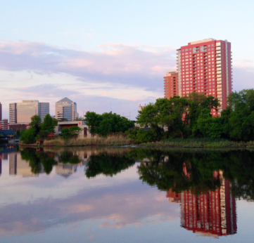 The Wilmington, DE, skyline