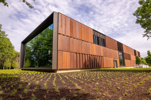 An exterior view of the Bruce Springsteen Center for American Music