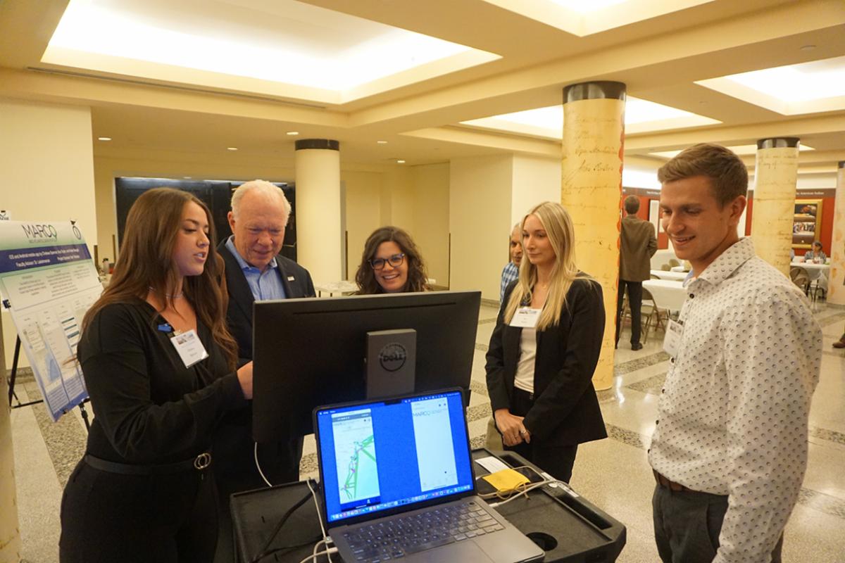 Poster session at the Mid-Atlantic Ocean Forum